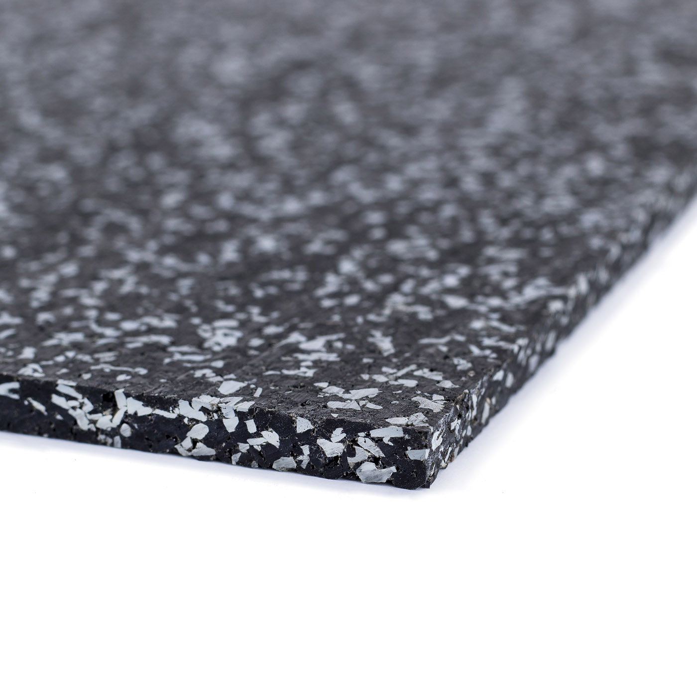 TRINFIT Sportovní gumová podlaha do fitness PROFI CF 10 mm černo-šedá 30% vsyp