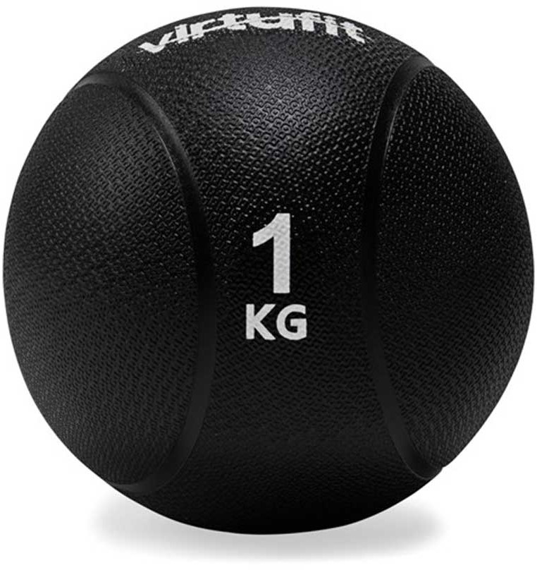 VirtuFit Medicine Ball Pro - Medicine Ball - 1 kg - Rubber - Black
