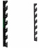 Nástěnný držák na činky TUNTURI Wall Barbell Storage z profilu